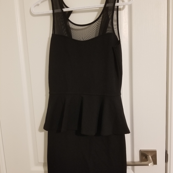 Garage Peplum dress with mesh accents and zipper size small - Picture 1 of 3